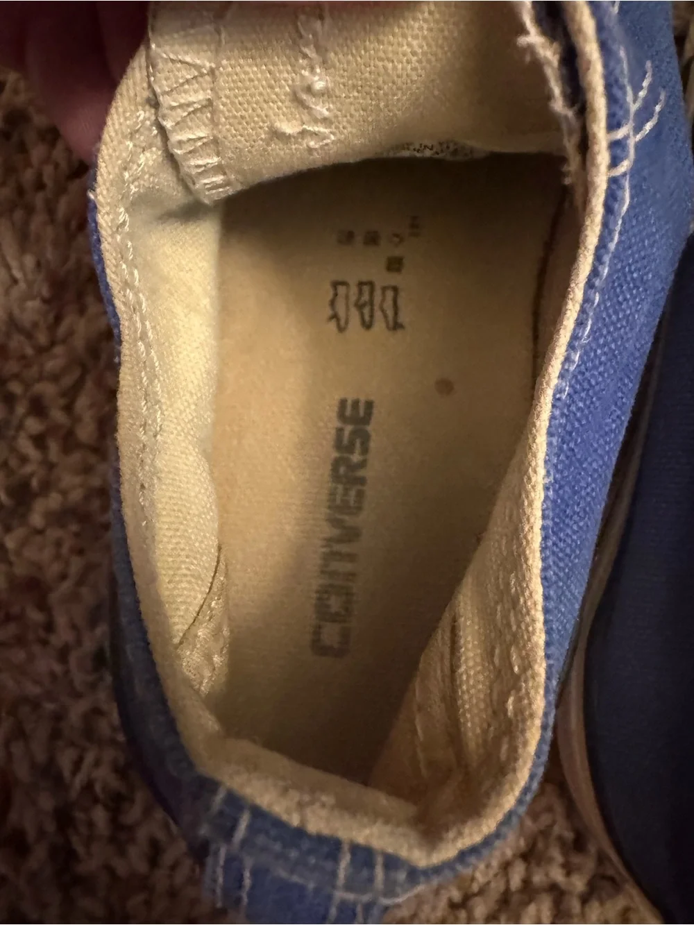 Converse Toddler Blue Low Top All Star Sneakers